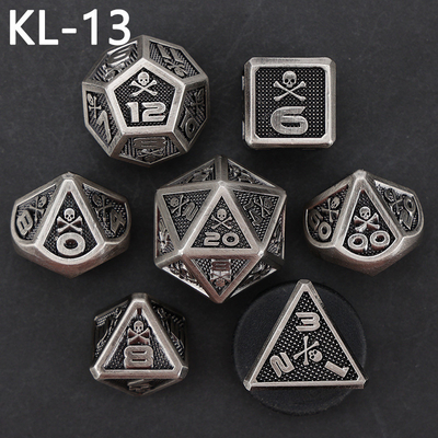 7 dados esqueleto, multi-faced digital color DND jogo de tabuleiro, dragão e masmorra