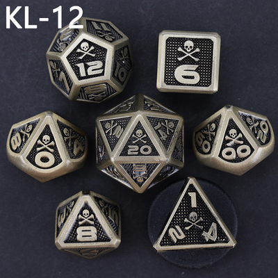 7 dados esqueleto, multi-faced digital color DND jogo de tabuleiro, dragão e masmorra