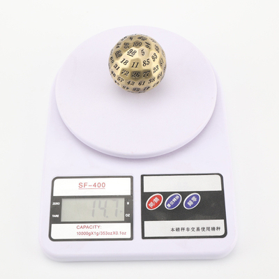 Coloured Solid 100D Metal Dice Set Dungeon and Dragon DND # RPG # COC