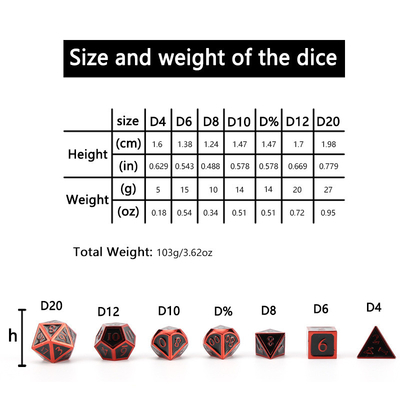 Jogo de dados D20 D &amp; D poliedro DND conjunto de dados RPG