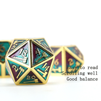 Conjunto de dados poliédricos personalizáveis jogo de dados de RPG Dungeon and Dragon jogo de tabuleiro
