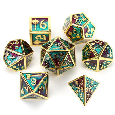 Conjunto de dados poliédricos personalizáveis jogo de dados de RPG Dungeon and Dragon jogo de tabuleiro