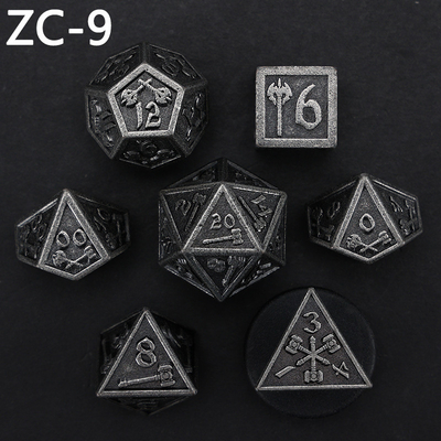 Conjunto de dados poliédricos personalizáveis jogo de dados de RPG Dungeon and Dragon jogo de tabuleiro