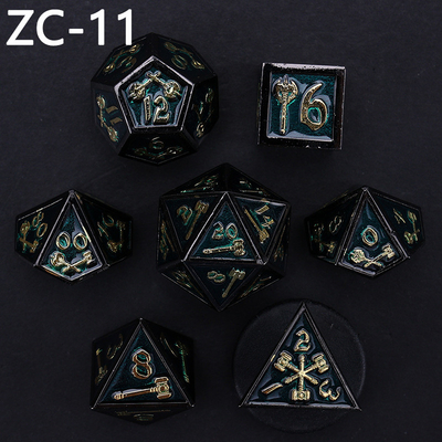Conjunto de dados poliédricos personalizáveis jogo de dados de RPG Dungeon and Dragon jogo de tabuleiro