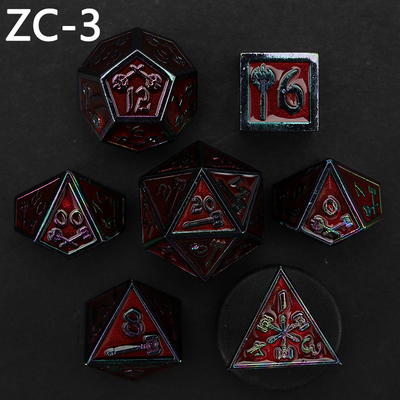 Conjunto de dados poliédricos personalizáveis jogo de dados de RPG Dungeon and Dragon jogo de tabuleiro