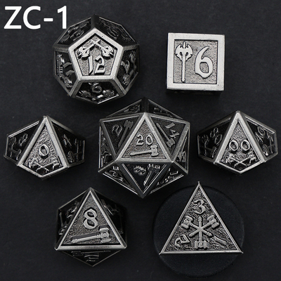 Conjunto de dados poliédricos personalizáveis jogo de dados de RPG Dungeon and Dragon jogo de tabuleiro