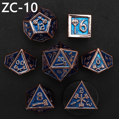 Conjunto de dados poliédricos personalizáveis jogo de dados de RPG Dungeon and Dragon jogo de tabuleiro