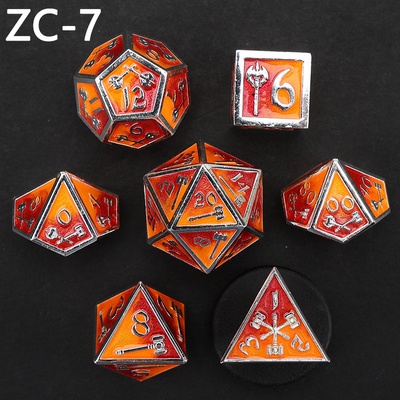 Conjunto de dados poliédricos personalizáveis jogo de dados de RPG Dungeon and Dragon jogo de tabuleiro