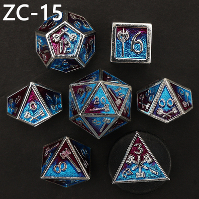 Conjunto de dados poliédricos personalizáveis jogo de dados de RPG Dungeon and Dragon jogo de tabuleiro