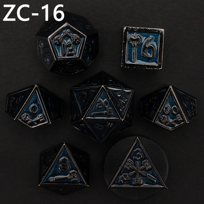 Conjunto de dados poliédricos personalizáveis jogo de dados de RPG Dungeon and Dragon jogo de tabuleiro