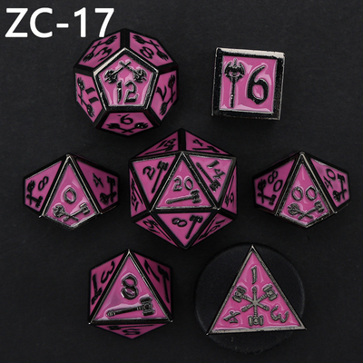 Conjunto de dados poliédricos personalizáveis jogo de dados de RPG Dungeon and Dragon jogo de tabuleiro