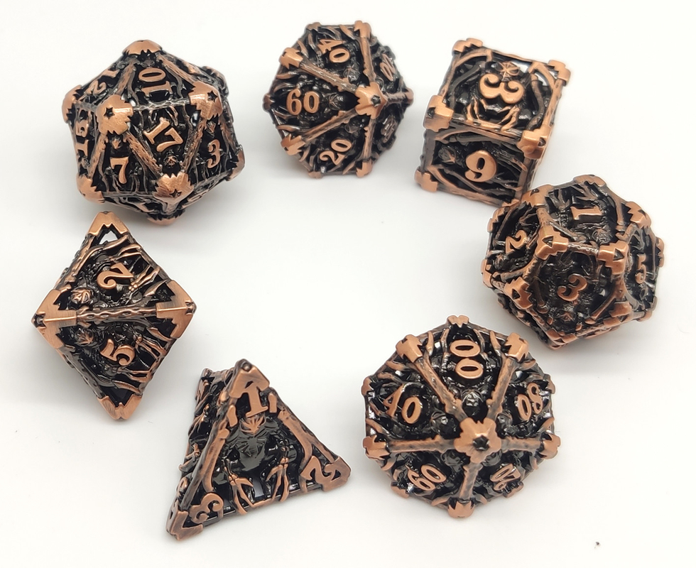Bens cinzelados dos dados DND do RPG das bordas afiadas mini mão pura para Savage World