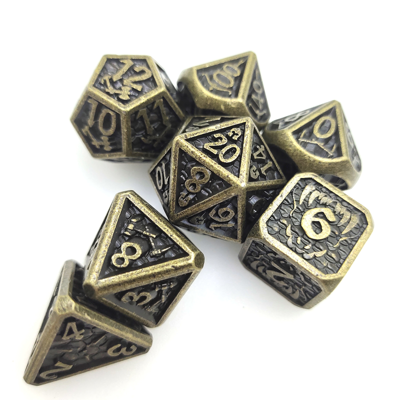 Os dados Tabletop do jogo ajustaram o desgaste poliédrico - amarelo resistente de Mini Dice Metal Antiwear For do metal