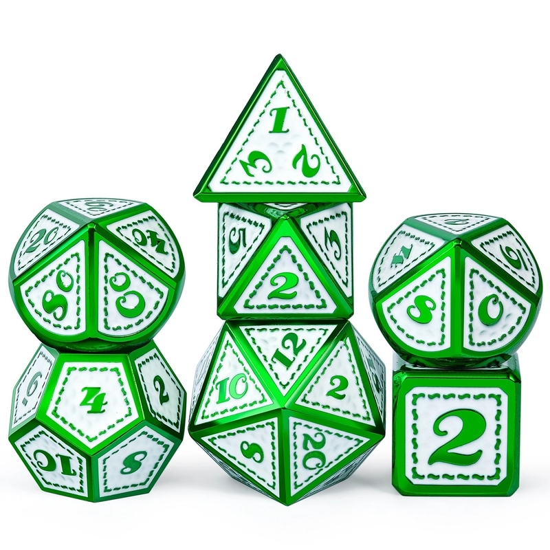Dragon Scale Metal Dice Set Multifacetado Jogo de Tabuleiro Dragon And Dungeon#Dnd#Coc