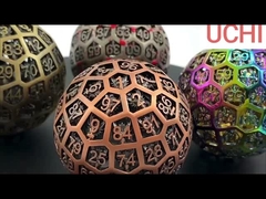 Dado de metal D100 (DND) bola de RPG bolas de rolamento desktop multi-noodle dragão e masmorra