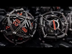 Bolas de som dados metálicos ocos DND dragão e masmorra COC