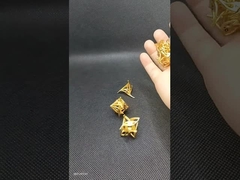 Geely flor de dados metálicos ocos conjunto RPG dragão e masmorra DND